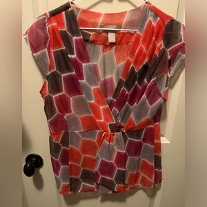 Banana Republic multi colored sheer top. Size medium but wears like small.